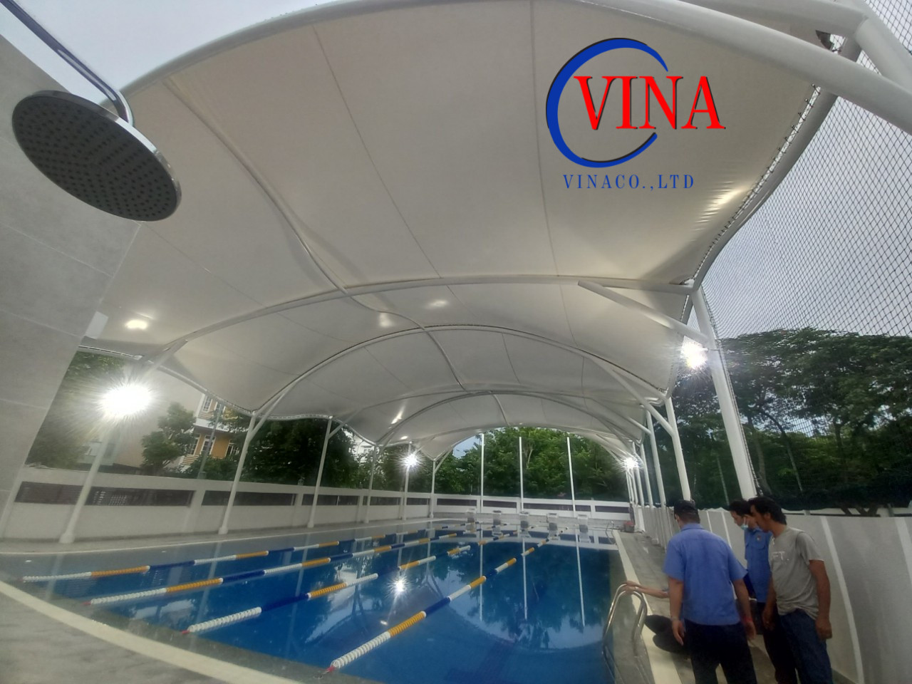 Mái Bạt Căng Hồ Bơi - Trường Quốc Tế BVIS TP. HCM