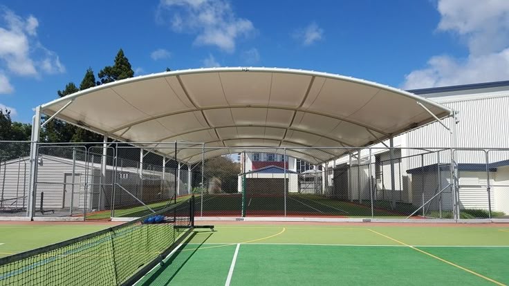 mái che sân pickleball bạt căng