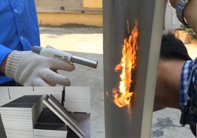 test vật liệu chống cháy